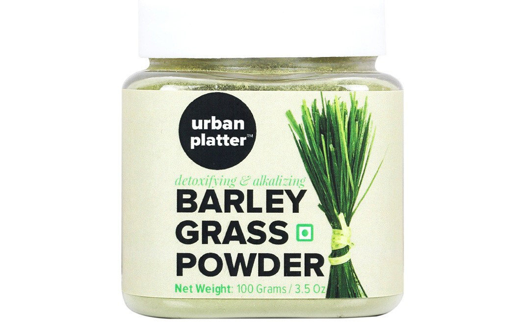 Urban Platter Barley Grass Powder    Glass Jar  100 grams